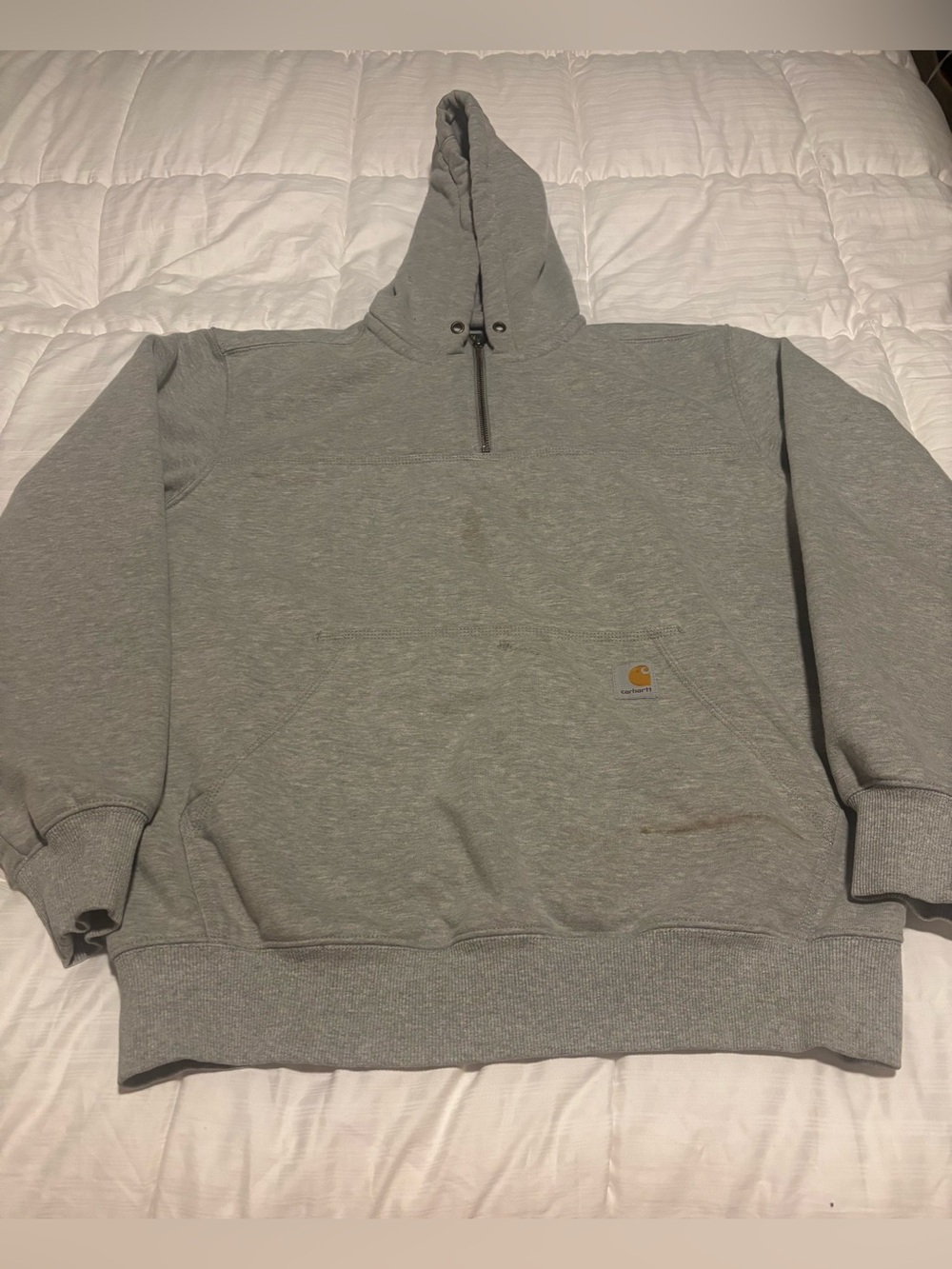 Carhartt Rain Defender Large Gray Hoodie